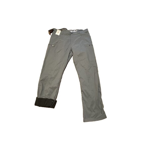 WRANGLER MEN'S FIVE STAR PREMIUM RELAXED FIT FLEX CARGO PANT 40 X 32 Grey - Picture 3 of 10